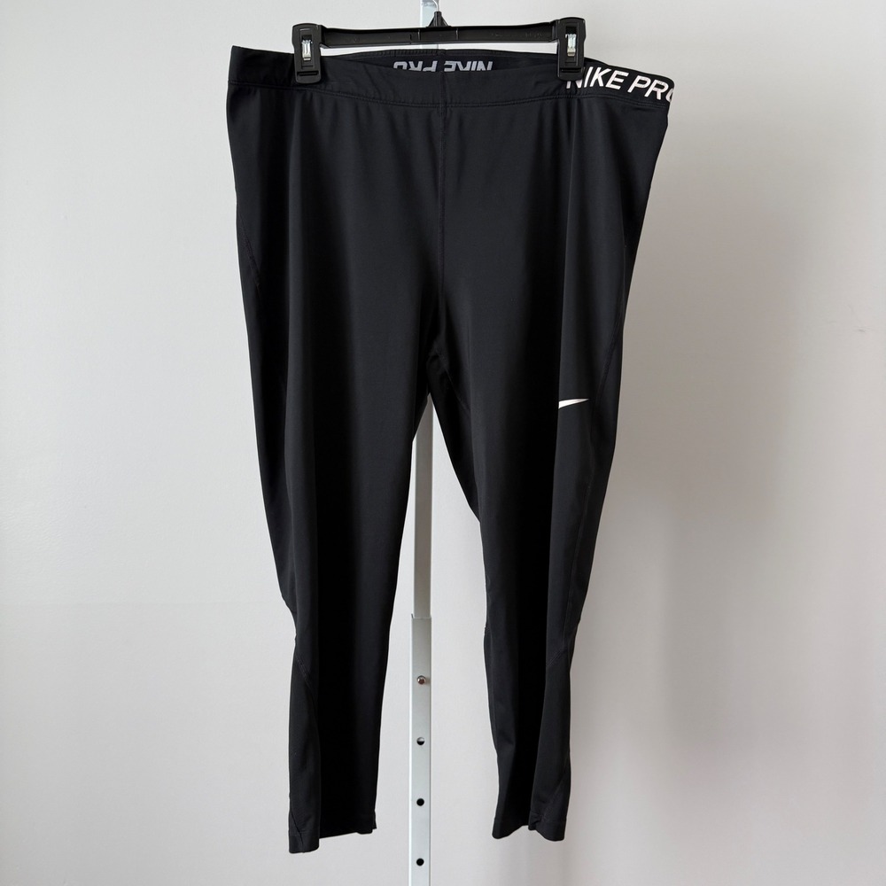 Nike sz 2XL Black Pants Pro Dri-Fit Compression Tights Leggings Active wear